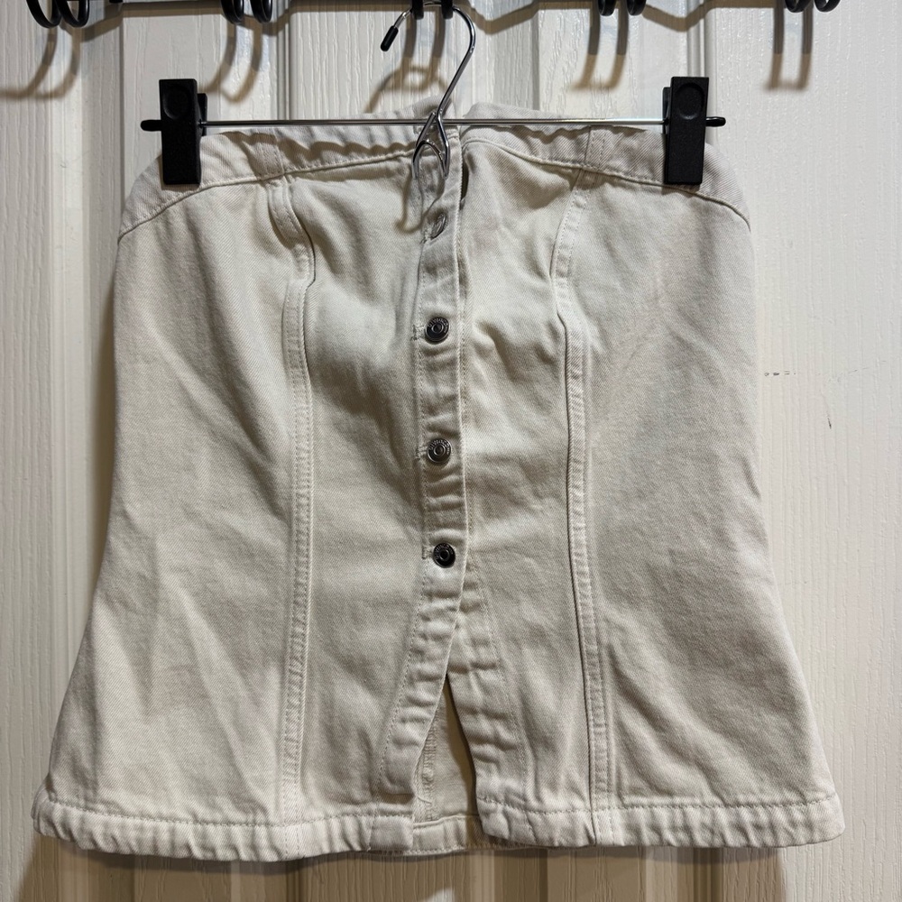 h&m denim tube top
